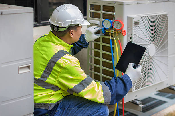 Professional Air Conditioning Repair technician working in Pease, MN